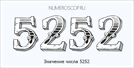 Расшифровка значения числа 5252 по цифрам в нумерологии