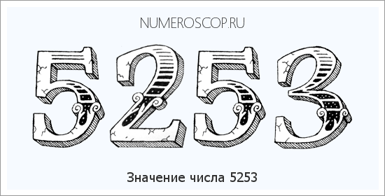 Расшифровка значения числа 5253 по цифрам в нумерологии