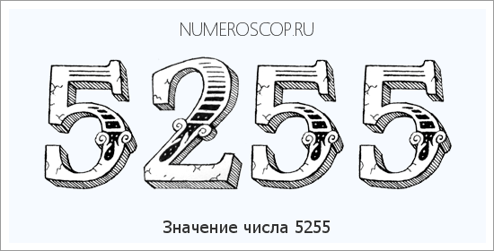 Расшифровка значения числа 5255 по цифрам в нумерологии