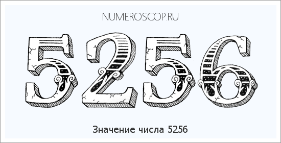 Расшифровка значения числа 5256 по цифрам в нумерологии