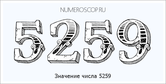 Расшифровка значения числа 5259 по цифрам в нумерологии