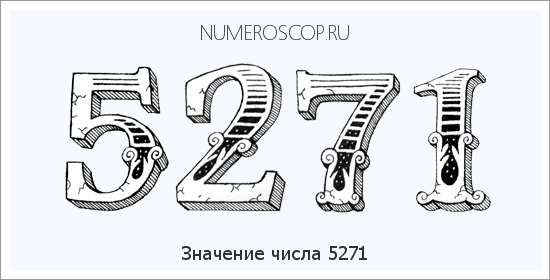 Расшифровка значения числа 5271 по цифрам в нумерологии