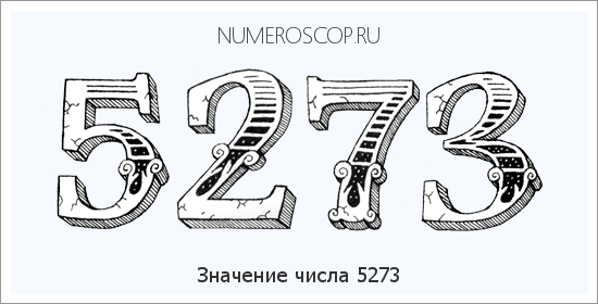 Расшифровка значения числа 5273 по цифрам в нумерологии