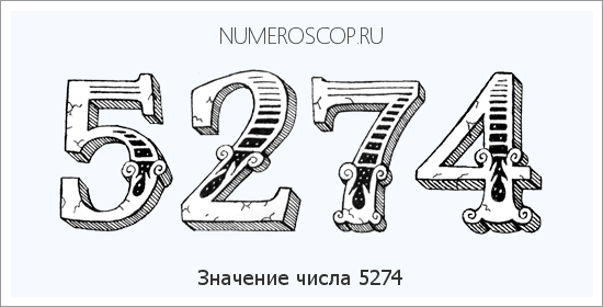 Расшифровка значения числа 5274 по цифрам в нумерологии