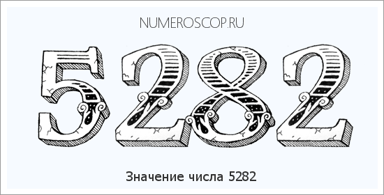 Расшифровка значения числа 5282 по цифрам в нумерологии