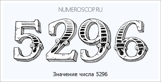 Расшифровка значения числа 5296 по цифрам в нумерологии