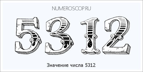 Расшифровка значения числа 5312 по цифрам в нумерологии