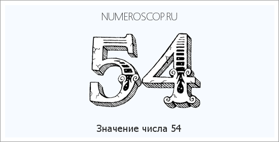 Расшифровка значения числа 54 по цифрам в нумерологии