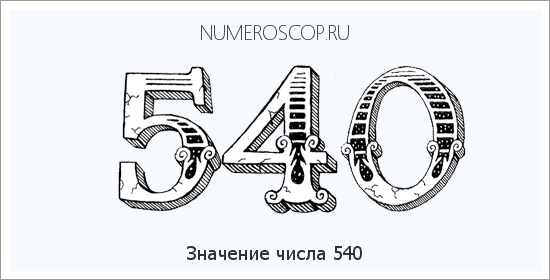 Расшифровка значения числа 540 по цифрам в нумерологии