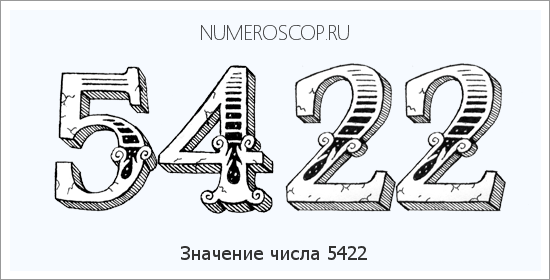 Расшифровка значения числа 5422 по цифрам в нумерологии