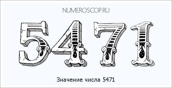 Расшифровка значения числа 5471 по цифрам в нумерологии