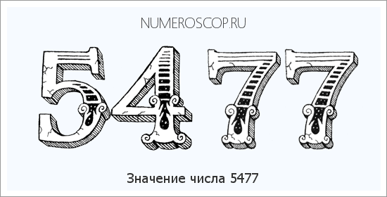 Расшифровка значения числа 5477 по цифрам в нумерологии