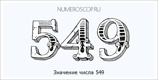 Расшифровка значения числа 549 по цифрам в нумерологии