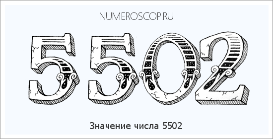 Расшифровка значения числа 5502 по цифрам в нумерологии