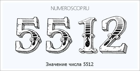 Расшифровка значения числа 5512 по цифрам в нумерологии