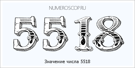 Расшифровка значения числа 5518 по цифрам в нумерологии