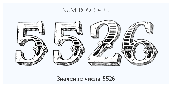 Расшифровка значения числа 5526 по цифрам в нумерологии