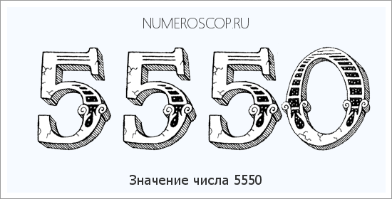 Расшифровка значения числа 5550 по цифрам в нумерологии