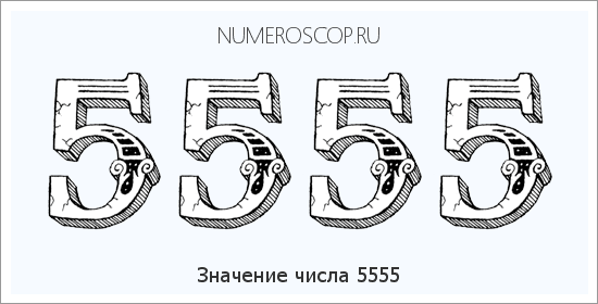Расшифровка значения числа 5555 по цифрам в нумерологии