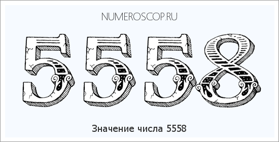 Расшифровка значения числа 5558 по цифрам в нумерологии
