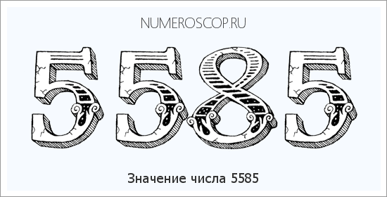 Расшифровка значения числа 5585 по цифрам в нумерологии