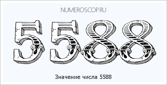Расшифровка значения числа 5588 по цифрам в нумерологии