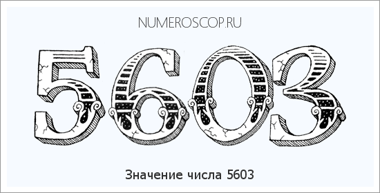 Расшифровка значения числа 5603 по цифрам в нумерологии