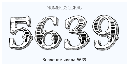 Расшифровка значения числа 5639 по цифрам в нумерологии