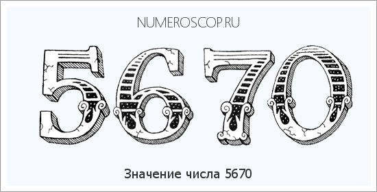 Расшифровка значения числа 5670 по цифрам в нумерологии