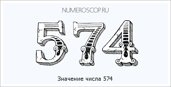 Расшифровка значения числа 574 по цифрам в нумерологии