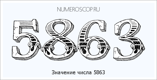 Расшифровка значения числа 5863 по цифрам в нумерологии