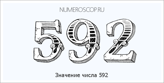 Расшифровка значения числа 592 по цифрам в нумерологии