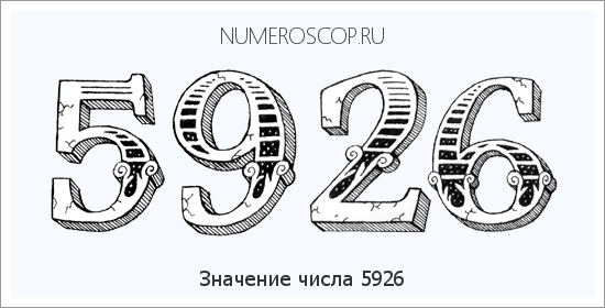 Расшифровка значения числа 5926 по цифрам в нумерологии