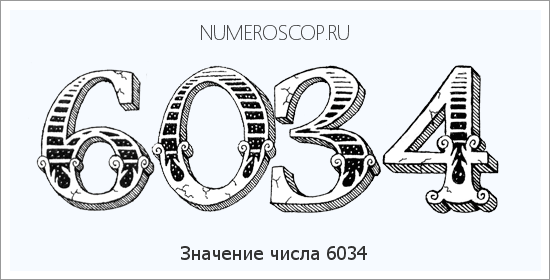 Расшифровка значения числа 6034 по цифрам в нумерологии