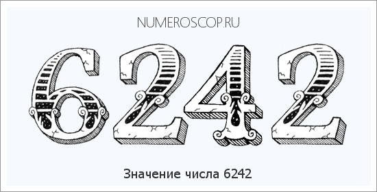 Расшифровка значения числа 6242 по цифрам в нумерологии