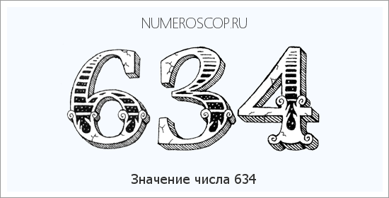 Расшифровка значения числа 634 по цифрам в нумерологии