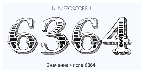 Расшифровка значения числа 6364 по цифрам в нумерологии