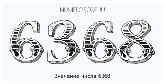 Расшифровка значения числа 6368 по цифрам в нумерологии