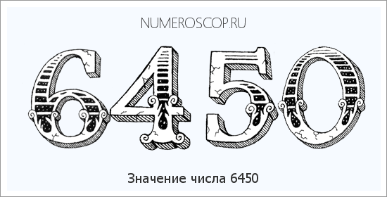Расшифровка значения числа 6450 по цифрам в нумерологии