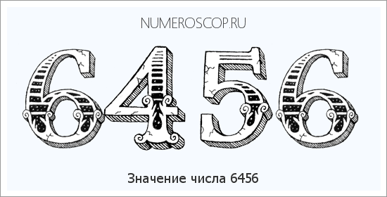 Расшифровка значения числа 6456 по цифрам в нумерологии