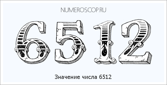 Расшифровка значения числа 6512 по цифрам в нумерологии