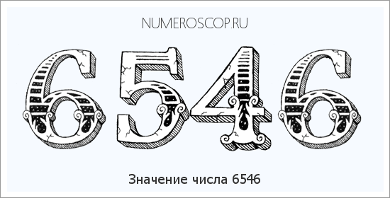 Расшифровка значения числа 6546 по цифрам в нумерологии