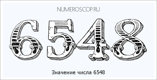 Расшифровка значения числа 6548 по цифрам в нумерологии