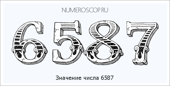 Расшифровка значения числа 6587 по цифрам в нумерологии