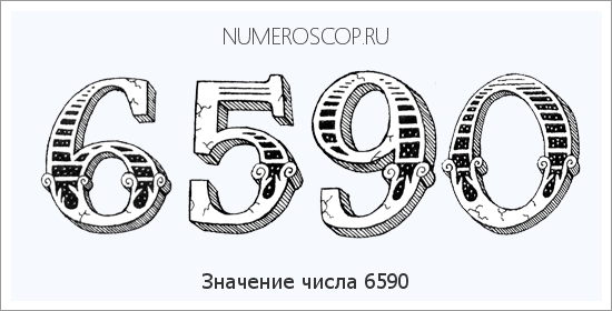 Расшифровка значения числа 6590 по цифрам в нумерологии