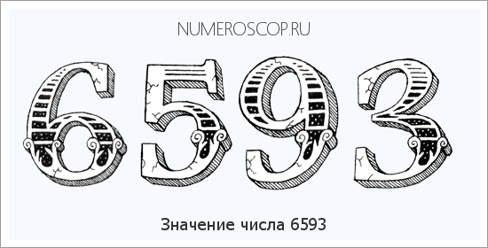 Расшифровка значения числа 6593 по цифрам в нумерологии