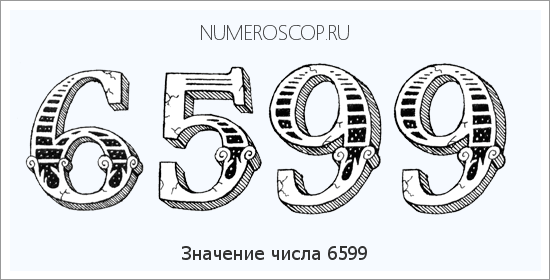 Расшифровка значения числа 6599 по цифрам в нумерологии