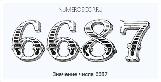 Расшифровка значения числа 6687 по цифрам в нумерологии