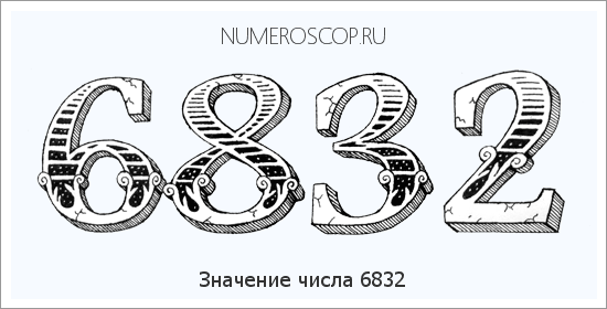 Расшифровка значения числа 6832 по цифрам в нумерологии