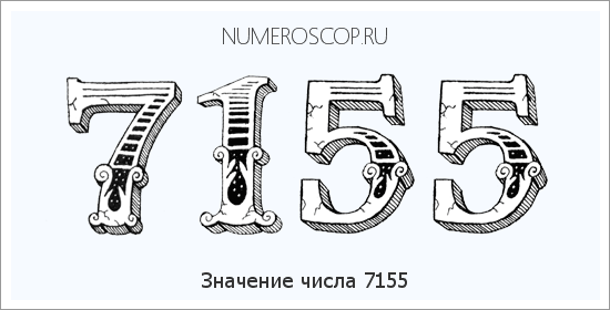 Расшифровка значения числа 7155 по цифрам в нумерологии